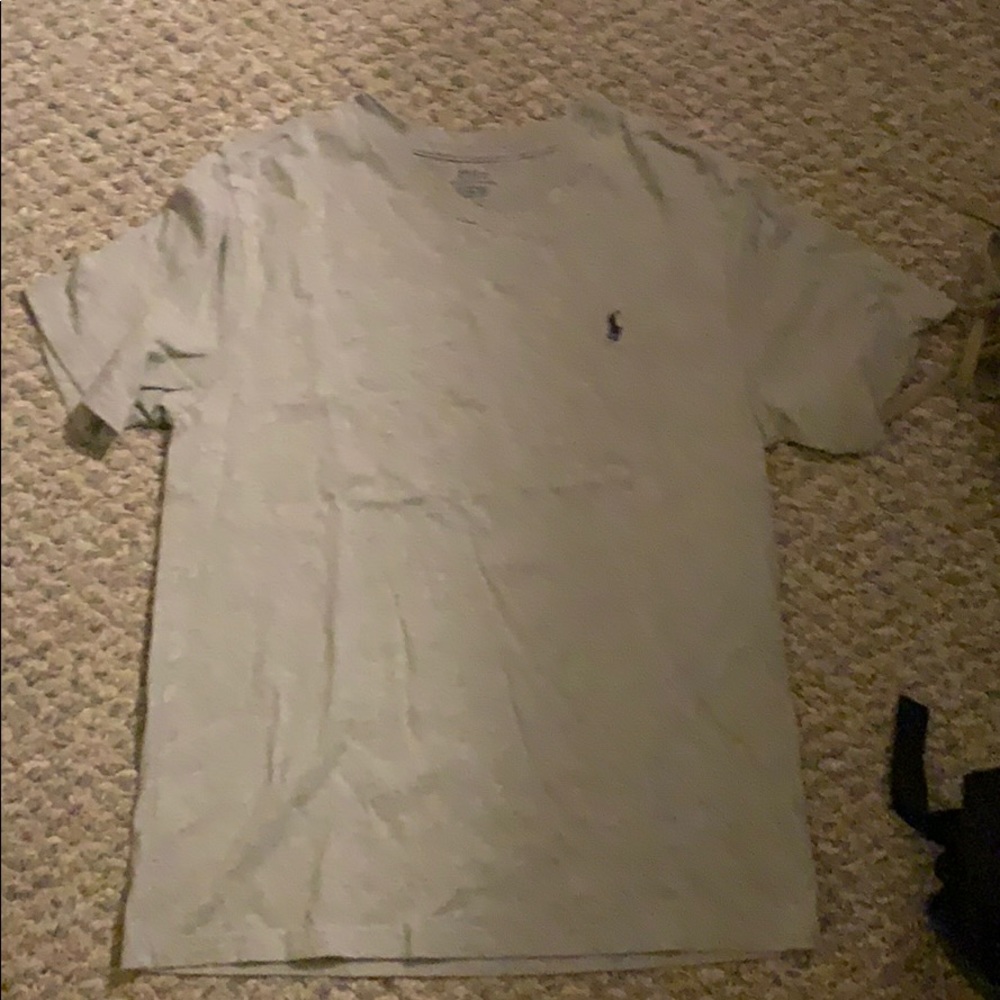 Polo Ralph Lauren Grey short sleeve v neck